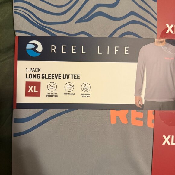 Reel Life Men's Long Sleeve UV Tee XL NWT - Picture 8 of 8